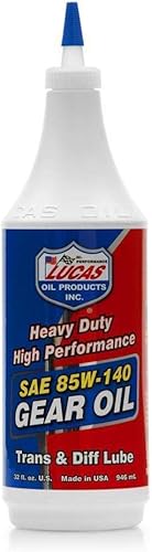 Lucas Oil 10042 SAE 85W-140 Aceite para engranajes de servicio pesado, paquete de 2