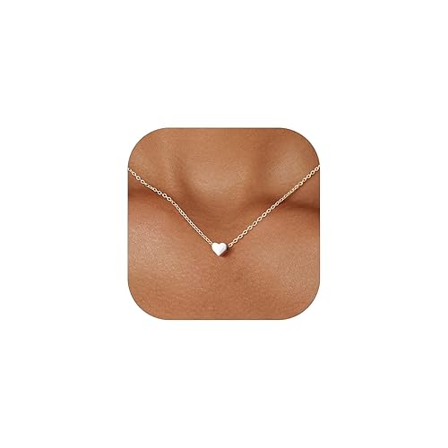 ChicSilver 925 Sterling Silver Dainty Small Heart Pendant Necklace