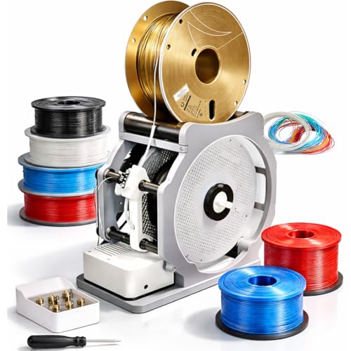 3D Industrial Filament Respooler, Electric Filament Spool Winder with Smart Start and Stop, Stepless Speed Regulation, Welding Thread Winder for Recycling PLA/ABS/TPU/Other 3D Printing Materials