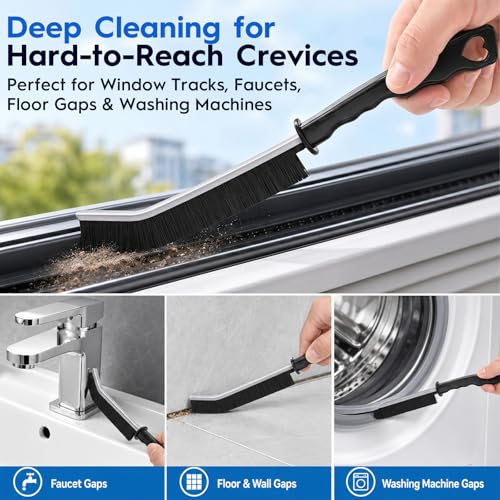 Image of Window Track Cleaner, 15 PCS Crevice Cleaning Brush Kit