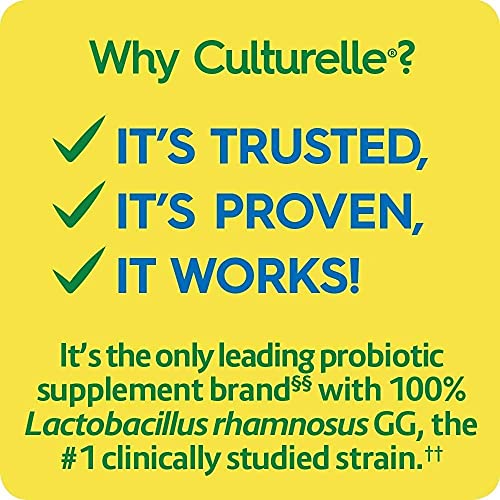 Culturelle Health & Wellness Daily Probiotic Supplement For Men & Women, Helps Support Your Immune System, Occasional Diarrhea, Gas & Bloating, 15 Billion Cfus, Non-Gmo, 50 Count #TOP2