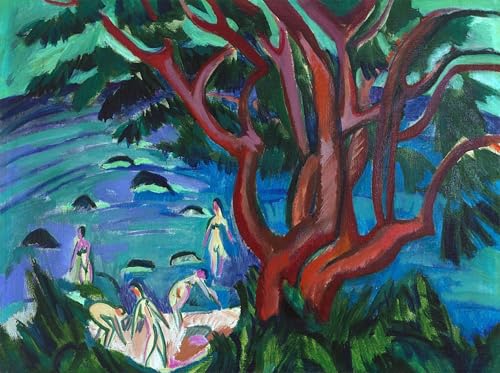 Tableaux peinture sur toile Fränzi Kirchner déco chambre scandinave moderne 60x90