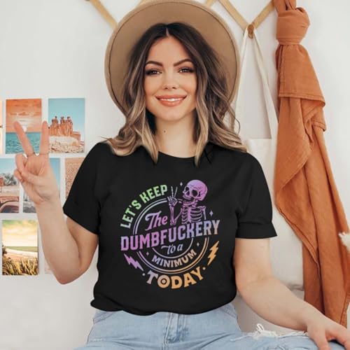 Skeleton Shirt Women Vintage Graphic Tees Y2k Emo Grunge Punk Goth Shirts Funny Aesthetic Tshirts Short Sleeve Tops4