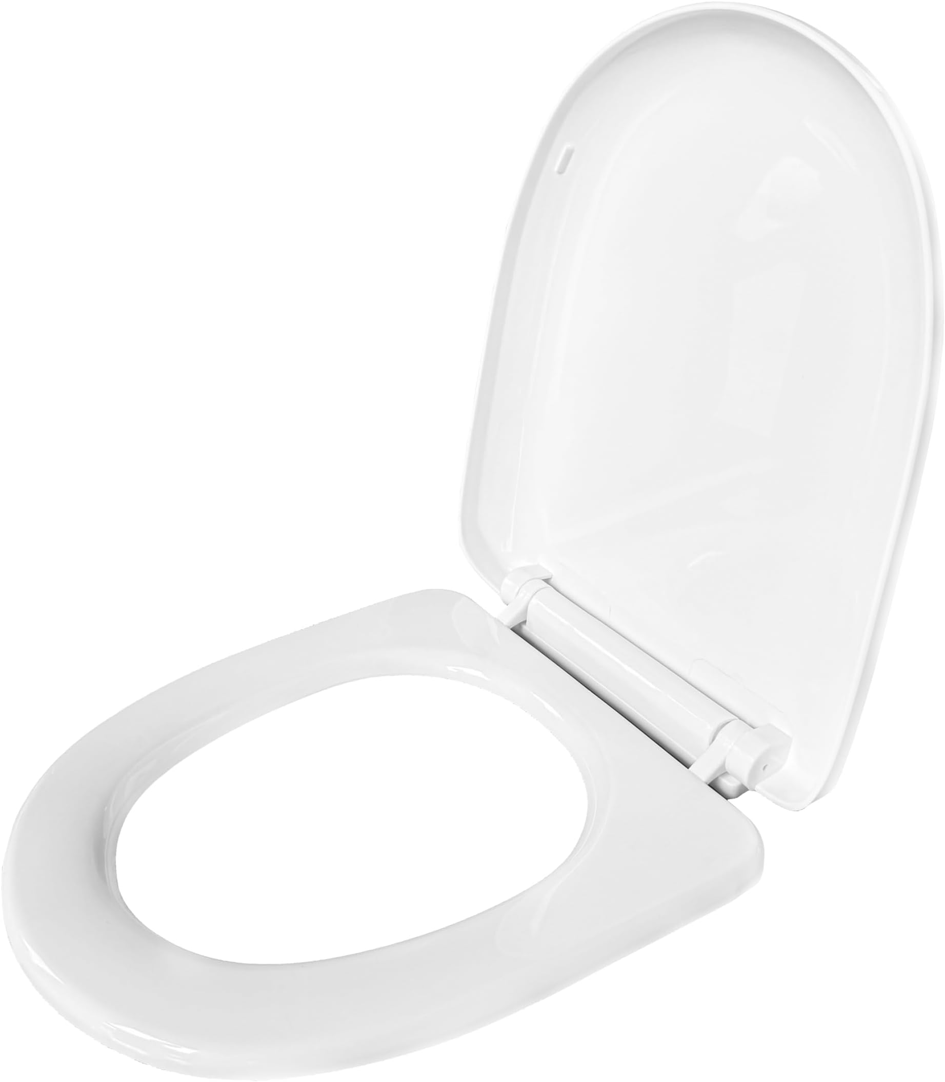 Taxan Plastic Toilet Seat Cover with Soft Closer Mechanism- U-Shape Commode Seat Cover – with Sleek Design & Easy Installation with Installation Kit (44cm x 34cm, White)