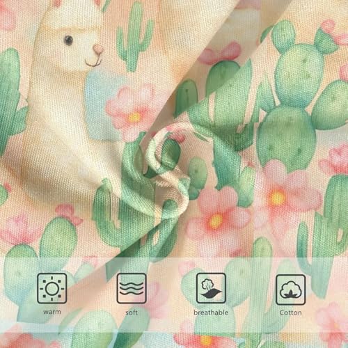 Joisal Cute Llamas Cactus Flowers Pastel Toddler Underwear Floral 2t Cotton Cute Panties Girl Fancy Briefs Undies Kids3