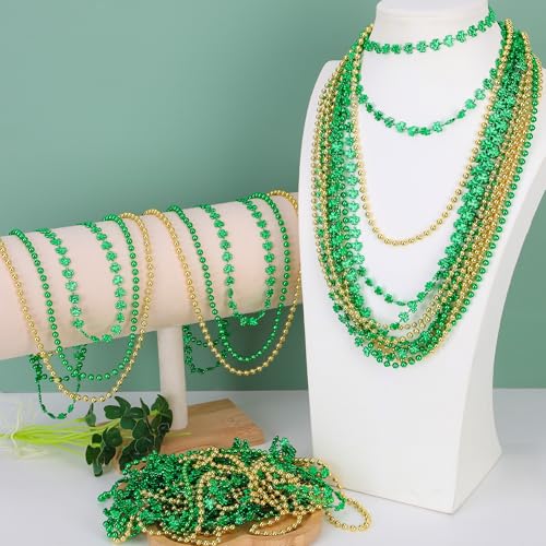 12pcsstpatricksdaynecklacegoldgreenbeadsshamrocksnecklaceplasticshamrocksbeadnecklacesetirishbeerdecorationssuppliesforstpatricksdayaccessoriesdecorationsfavorsbulk Urban Country Home Decor 12 pcs st patricks day necklace gold green beads shamrocks necklace plastic shamrocks bead necklace set irish beer decorations supplies for stpatricks day accessories decorations favors bulk urban country home decor