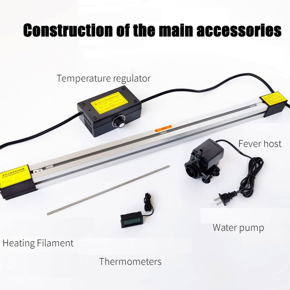 Máquina dobladora de acrílico portátil, máquina dobladora de calor de 30 cm con soportes y ángulos, herramienta de doblado de calor para hacer carteles, placas emisoras de luz, publicidad, luces