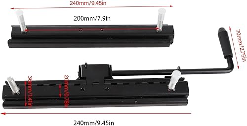 KIMISS Deslizador de asiento, 2 piezas de pista deslizante de asiento fuerte resistencia ajustable asiento deslizante para Go Kart cuatro ruedas