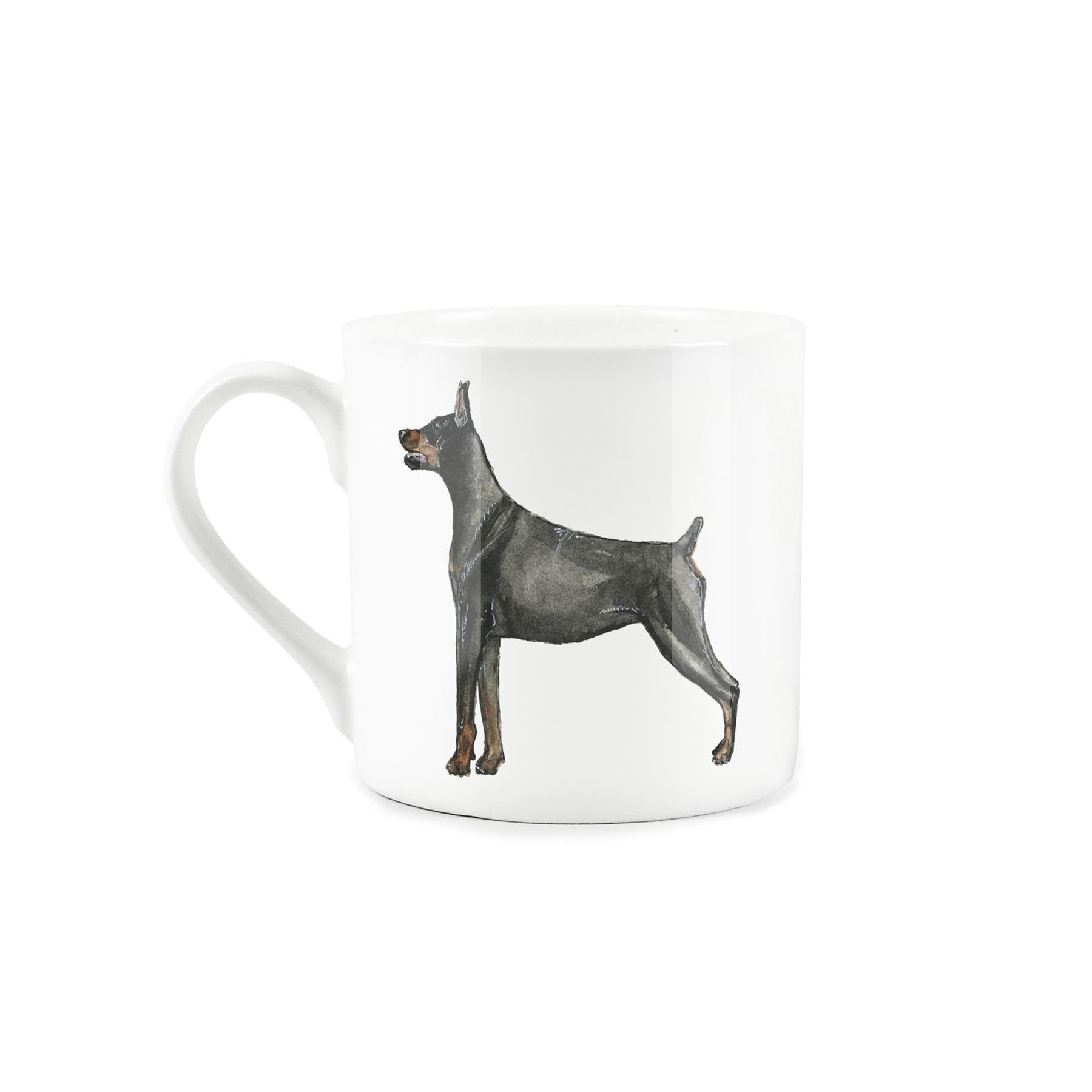 Purely Home Dobermann Mug - Lifes Better with A Dobermann Bone China White Mug - Tea/Coffee Gift for Dog Lovers - Image 2