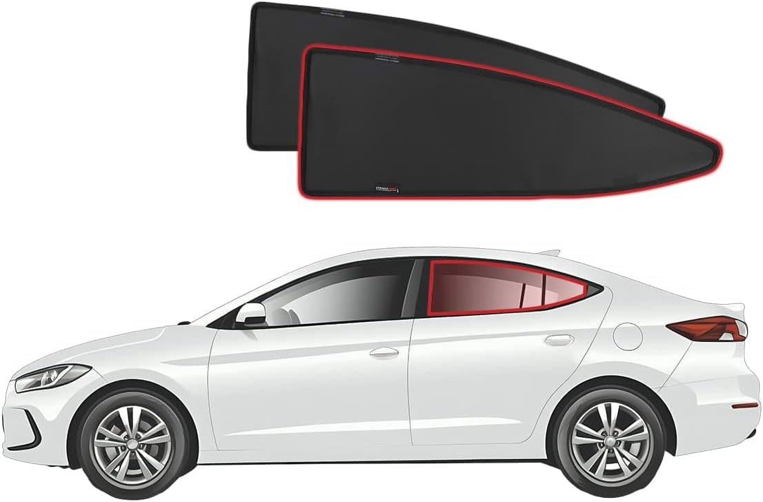 Snap Shades for Hyundai Elantra/Avante 6th Generation Car Rear Window Shades (AD; 2016-2020)