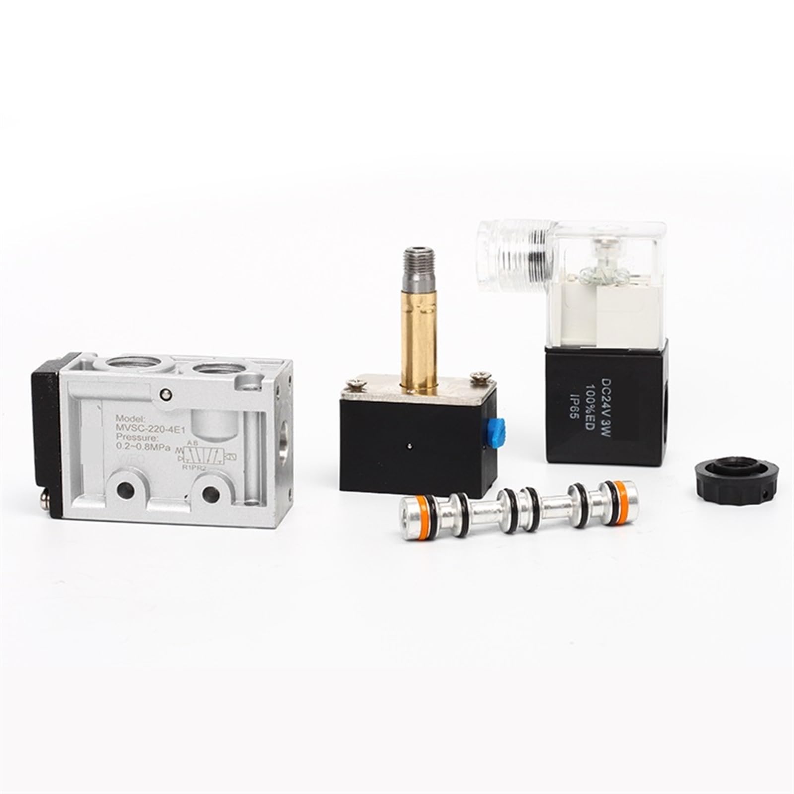 Válvula Solenoide neumática MVSC 220 MVSC220-4E1 Válvula de Control de 5 vías y 2 posiciones 1 Uds.(Size:AC220V)