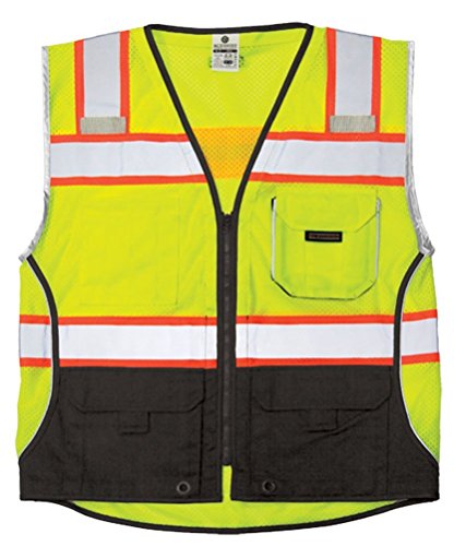 Ml Kishigo 1515 Black Series Vest Lime Size Large #TOP19