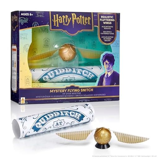 WOW! STUFF Mystery Flying Golden Snitch | Appears to Magically Levitate | Wizarding World Official Harry Potter Gifts, Collectables and Toys, Gold,7.5 x 1.5 x 1.5 inches