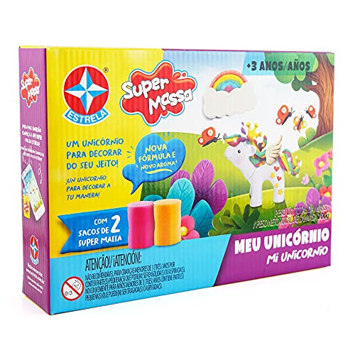 Brinquedos Estrela SUPER MASSA MEU UNICÓRNIO, Multicor