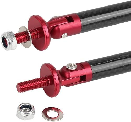 Miniatura 7 de X AUTOHAUX Coche Ajustable Parachoques Delantero Parachoques Divisor Soporte Rod Fibra Carbono