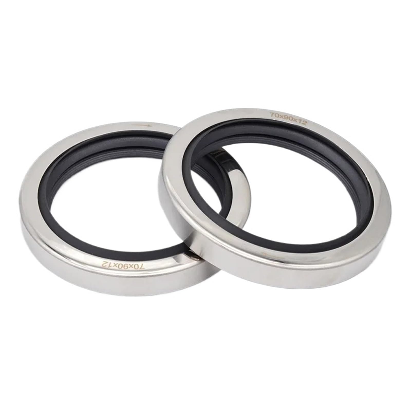1pcs 50 * 70 * 10 Oil Seal with Stainless Steel Housing Single Lip and Dual Lip Screw Air Compressor Spare Parts(50x70x10 CSLBDBK)