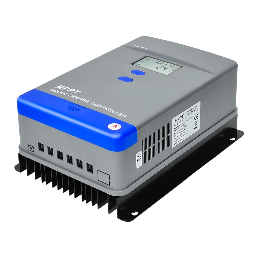 Y&H Regulator ładowania solarnego 100 A MPPT 12 V 24 V 36 V 48 V automatyczny regulator baterii, wyświetlacz LCD, MAX PV panel moc wejściowa 5200 W do ładowania akumulatorów żelowych AGM i