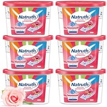 NATRUTH Moisture Absorbers Boxes 6 PACKS,12.5 Oz With Rose Scent,Portable Closet Dehumidifier, Odor Eliminator Absorber Bucket,Humidity Absorber,Air Dehumidifier for Closet,Bathrooms, Kitchen &Boats