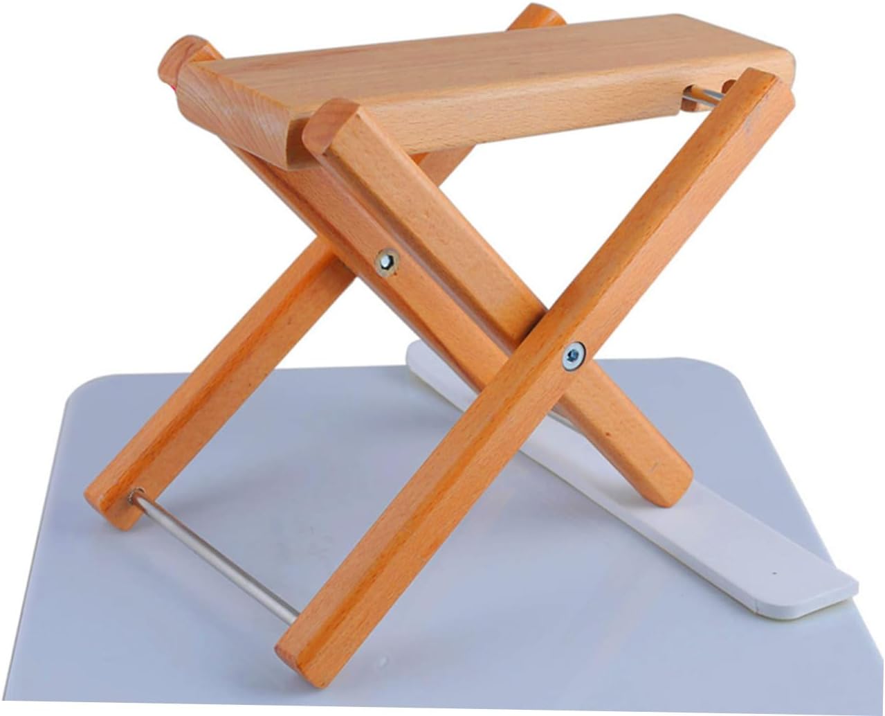 Totority Guitar Footstool Pedal Wood Adjustable Stool for Musician Guitar Accessories
