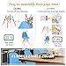 Furmax Pre Assembled Modern Style Dining Chair Mid Century Modern DSW Chair, Shell Lounge Plastic Chair for Kitchen, Dining, Bedroom, Living Room Side Chairs Set of 4 (Blue)