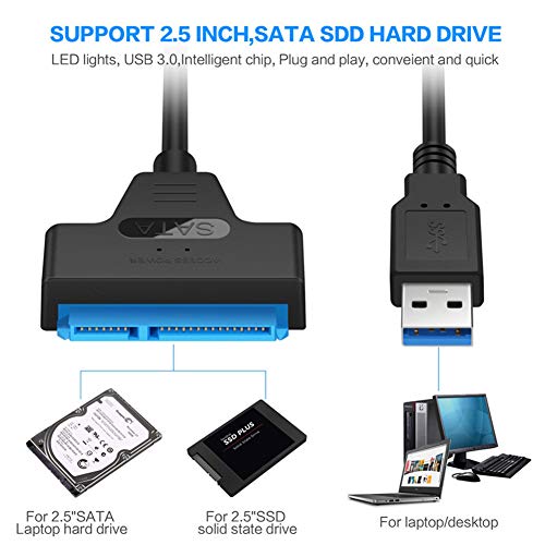 Cable adaptador SATA a USB 3.0 para disco duro 2.5" miniatura 6