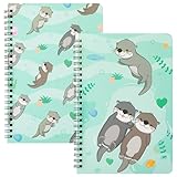 2 cuadernos A5 en espiral de nutria para regalar a la escuela,
