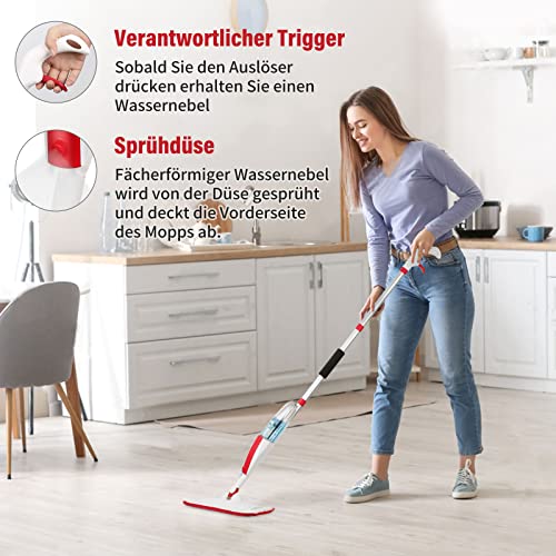 Sprühwischer Panda Grip mit Sprühfunktion für Bodenreinigung