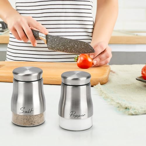 image for Accmor Salt and Pepper Shakers Set, 5 Ounce Salt and Pepper Shaker wit