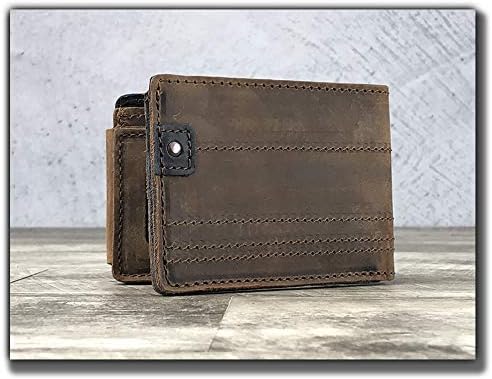 Anthology Gear Full Grain Leather Bi-fold Wallet with Guitar Pick Holder - Image 3