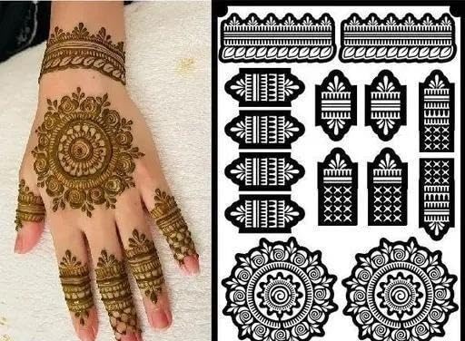 Easy Peel Mehandi Stencil for Perfect Designs in Just Minutes