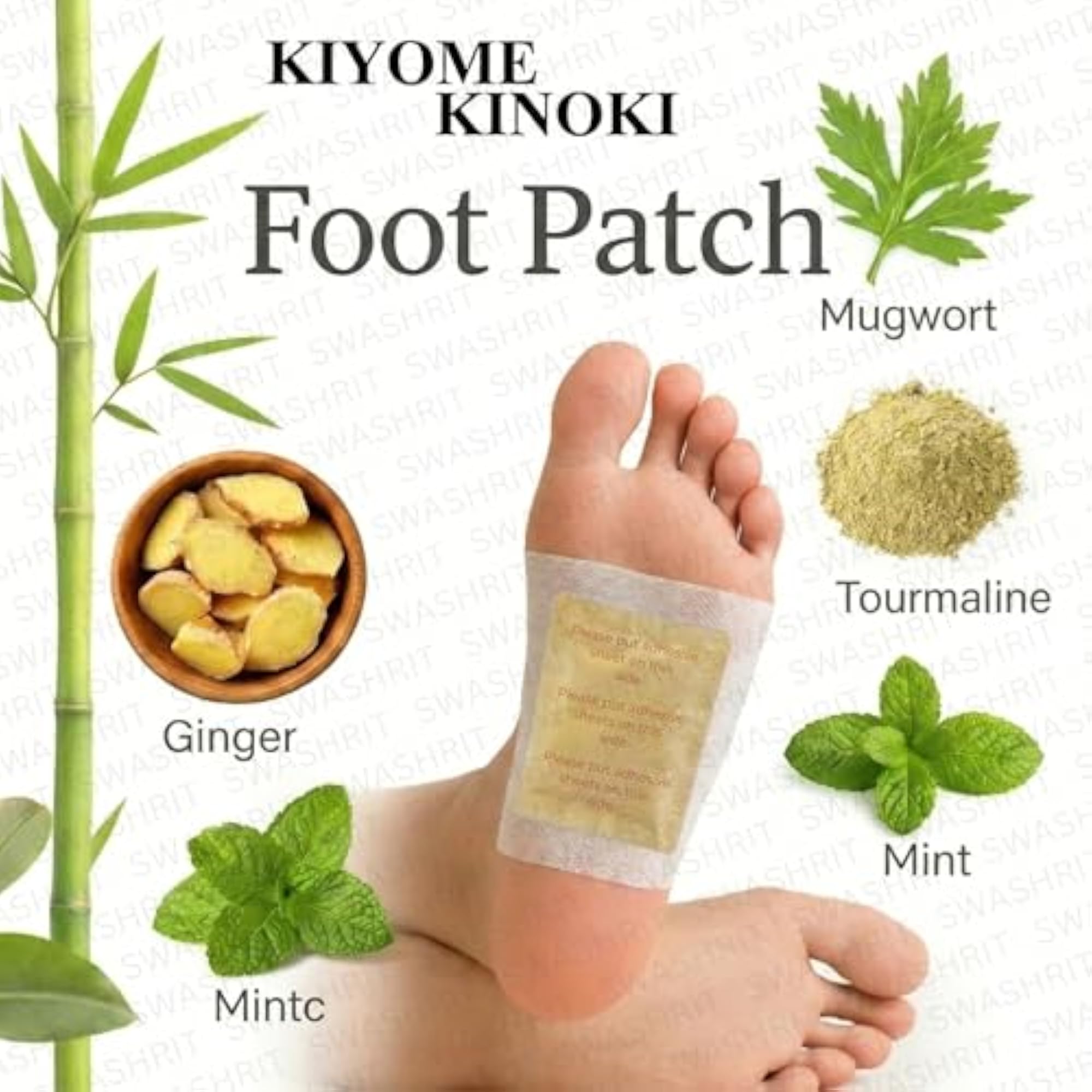 Kinoki Toxin Remover Foot Patches, Herbal Detox Pads