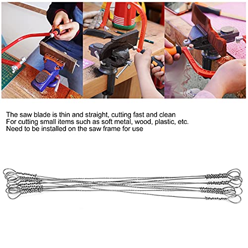 Srliya 10 Peças Lâmina de Serra de Fio de Aço de Alto Carbono Mini Tiras de Corte de Madeira Substit