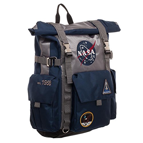 Bioworld NASA Backpack Roll Top Built Up Laptop Bag