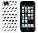 iPhone 5 / 5S Case, DandyCase PERFECT PATTERN *No Chip/No Peel* Flexible Slim Case Cover for Apple iPhone 5 / 5S - LIFETIME WARRANTY [Navy Blue Moose]