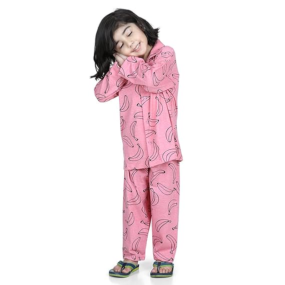 AJ DEZINES Kids Night Suit for Boys, Cotton Shirt & Pajama Set