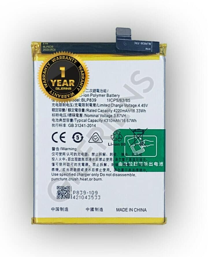 Image of Original BLP839 Battery for Oppo A95 5G Battery with 1 Year Warranty**** (SEPAP30)