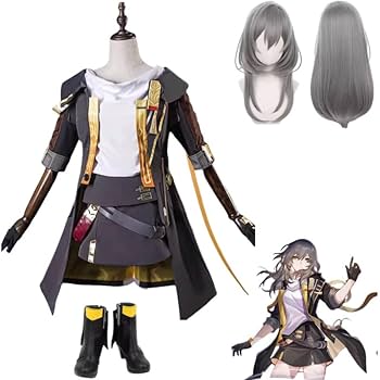 崩壊 スターレイル 開拓者 女 主人公 星 コスプレ衣装 ウイッグ フルセット Amazon.co.jp: [DOZZZY] ウイッグ+腰飾り付き 崩壊 スターレイル