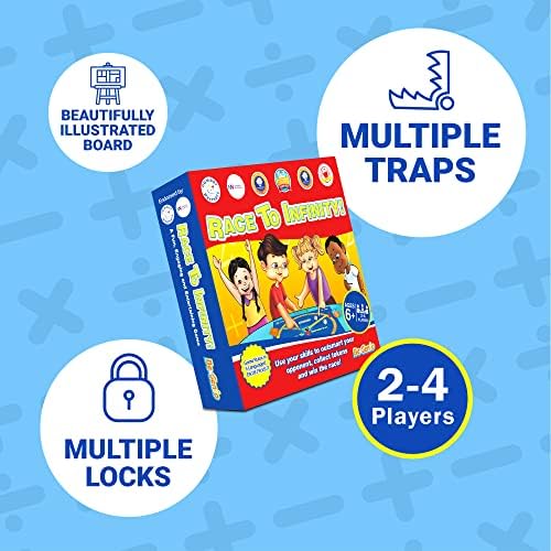 Race to Infinity, Maths Games for Kids 6-12, Fun Games for Boys and Girls, Multi-Level Educational Games for the Family, Number Games to Enhance Your Childs Maths Skills - BeGenio