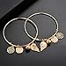 LUX ACCESSORIES Best Friends Forever BFF Charm Bracelet Set (2pc)