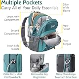 Trail Aspen 30L Day Pack Backpack for School Work Hiking Camping Travelling, Breathable Padded Back & Straps, 3 Zip Compartments, Internal Pockets, Bungee Cords, USB/Headphone Port, Water Resistant - Image 3