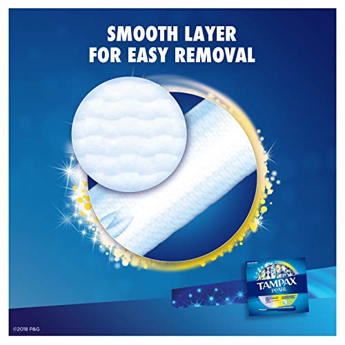 Tampax Pearl Plastic Tampons, Mutlipack, Light/Regular/Super Absorbency, Unscented, 47 Count (Packaging May Vary) #TOP4