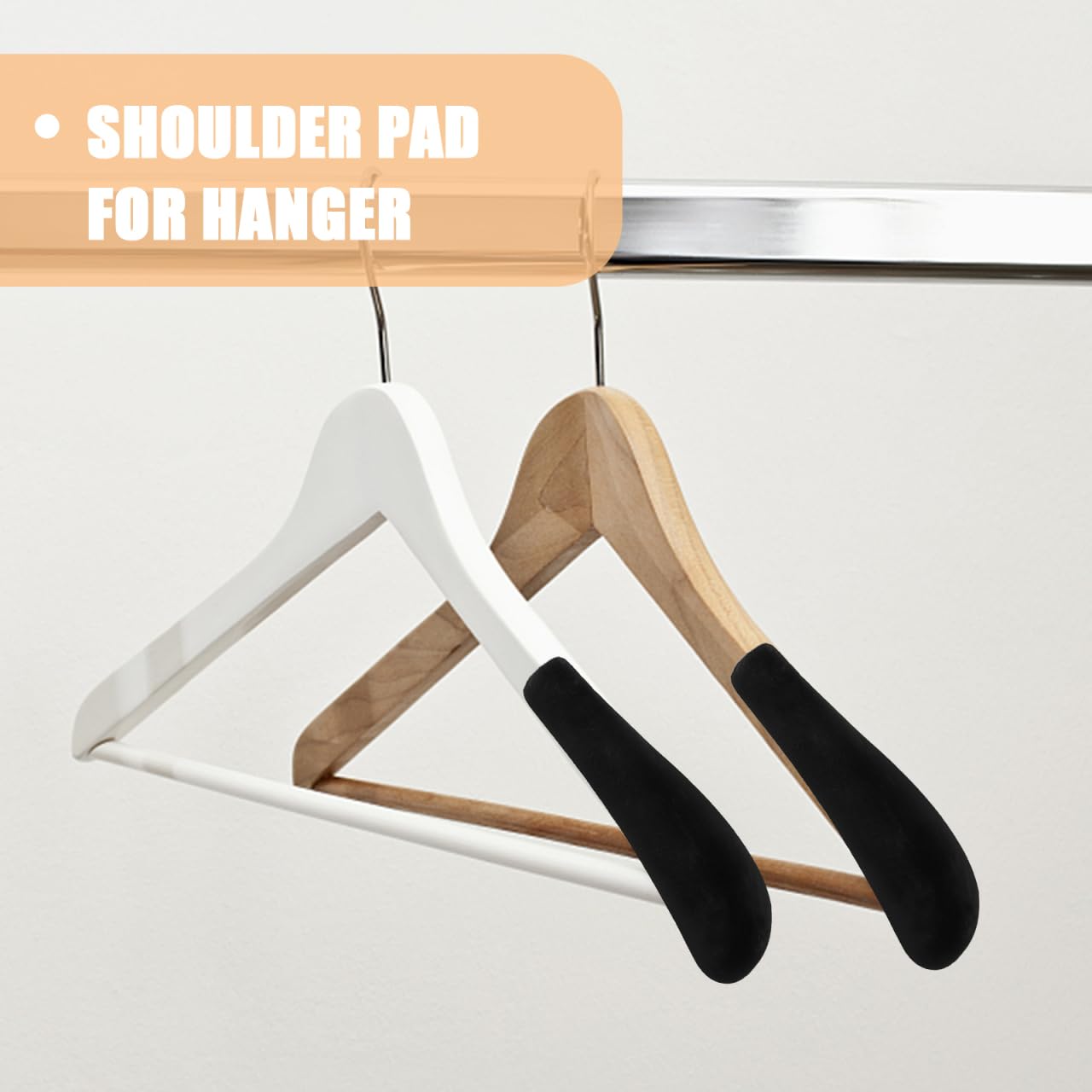 Alipis 10 Hombreras para Perchas De Ropa Soporte De Hombro Terciopelo Antideslizante 5.51X1.77X1.18 Pulgadas para Suéteres Trajes Y Prendas Delicadas Organización De Armario