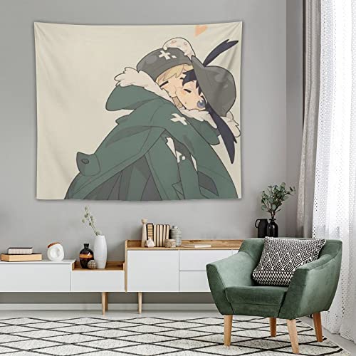 少女終末旅行 壁布ロマンチック布ポスター 大判 壁掛けタペストリー 壁飾り 50"x60" [3]