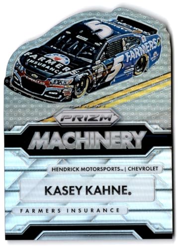 2016 Panini Prizm Machinery Prizm Racing #5 Kasey Kahne Farmers Insurance/Hendrick Motorsports/Chevrolet Officially Licensed NASCAR Trading Card (Stock Photo Shown, Card in Near Mint to Mint Condition)