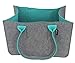Produktbild Tebewo Shopping Bag aus Filz-Stoff, große Einkaufs-Tasche mit Henkel, Einkaufskorb, Faltbare Kaminholztasche, vielseitige Tragetasche Farbe grau (dunkelgrau/türkis)