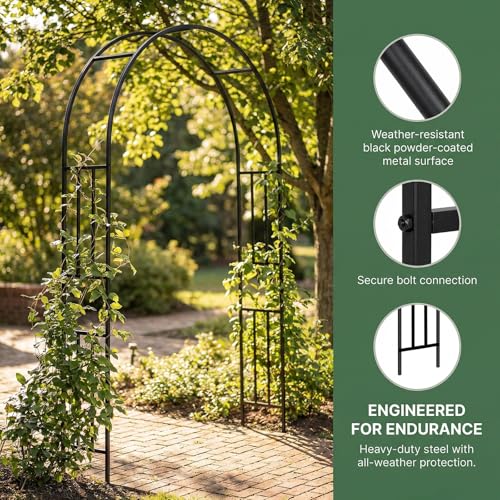 Structure métallique antirouille jaune pour plantes et terrasse