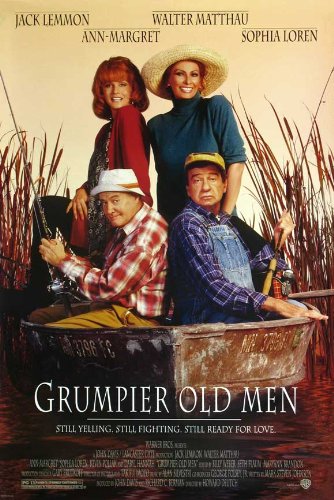 Grumpier Old Men Movie Poster (27 x 40 Inches - 69cm x 102cm) (1994) French -(Jack Lemmon)(Walter Matthau)(Ann-Margret)(Sophia Loren)(Kevin Pollak)(Burgess Meredith)