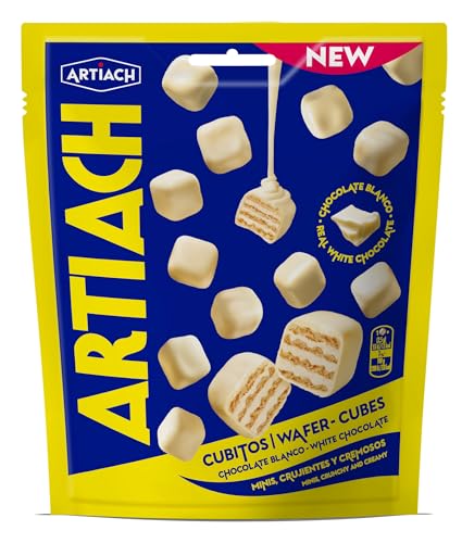 Artiach Wafer Mini Cubes Chocolate Blanco 110g