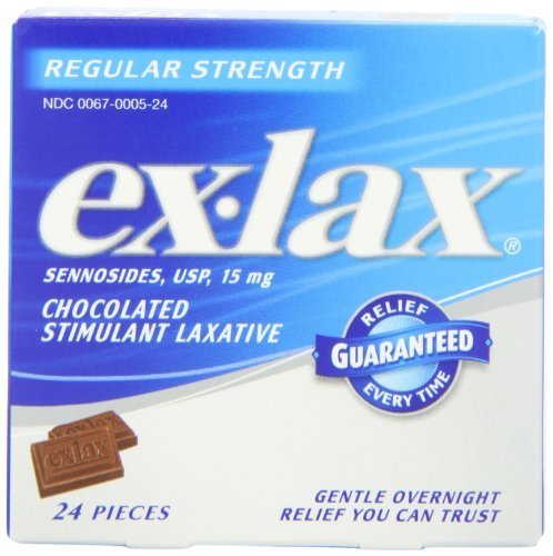 Ex-Lax Chocolate Tabs Senna, 24 Count