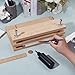 BENECREAT 12x7.8x5.4inch 3-Tier Wood Bookbinding Press, Hand DIY Book Binding Tools for DIY Bookbinding Crafts and Sewing Supplies